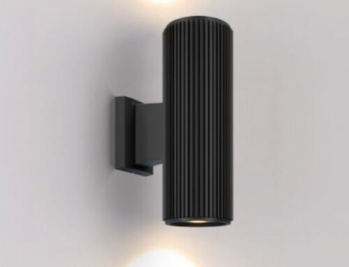 مصباح حائط أسطواني خارجي للأعلى والأسفل