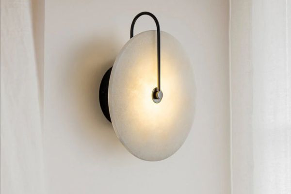 alabaster stone lamp