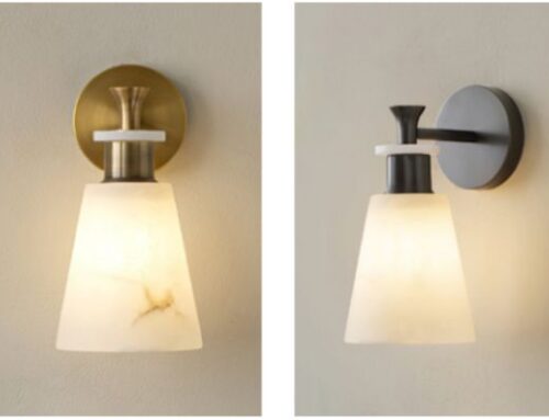 marble alabaster lamp