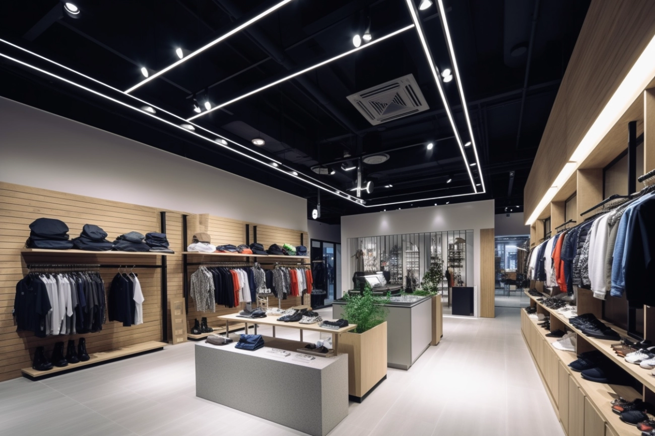 Retail Store Decorative Lighting Design