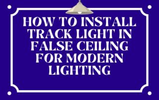 Track Light in False Ceiling