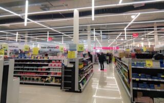 supermarket linear track light