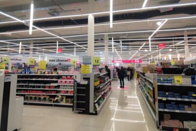 rail linéaire pour supermarché