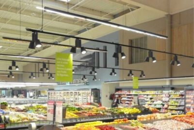 rail linéaire pour supermarché