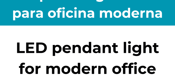 lámpara colgante led para oficina moderna