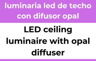 مصباح سقف LED مع موزع أوبال