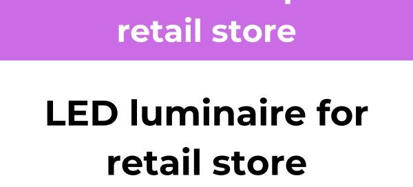 luminaria led para retail store