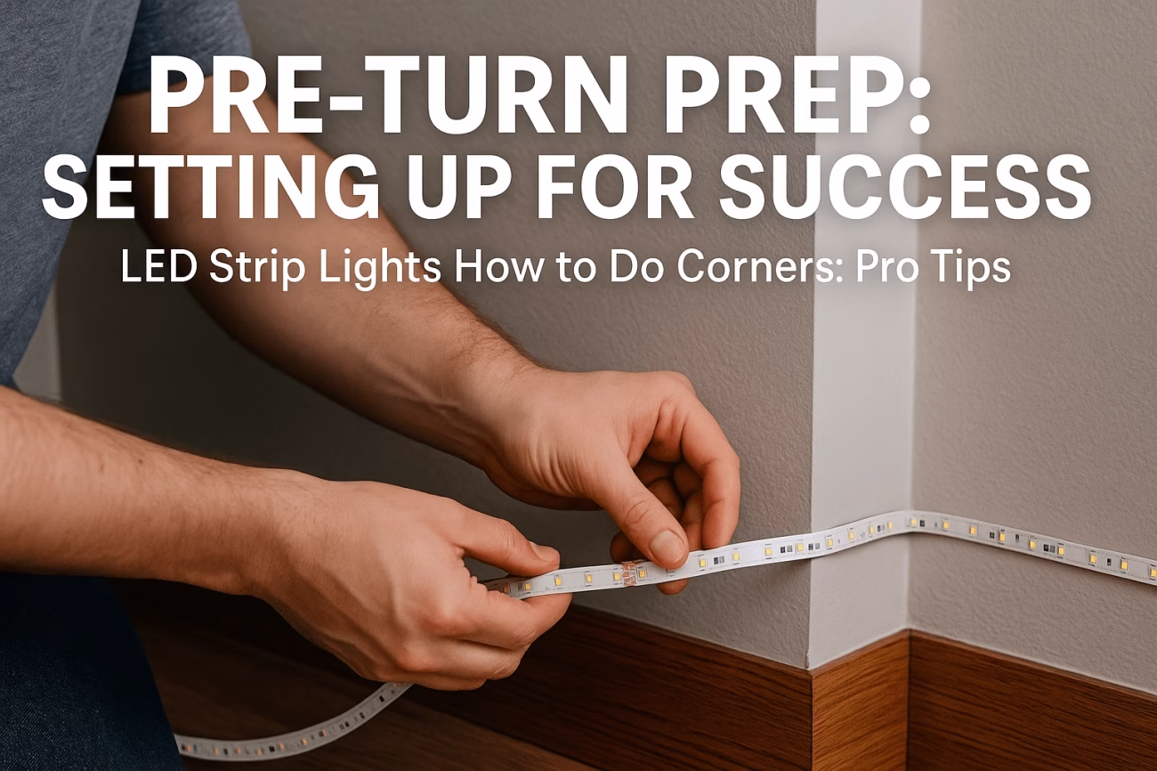 تصميم أضواء شرائط الزاوية LED