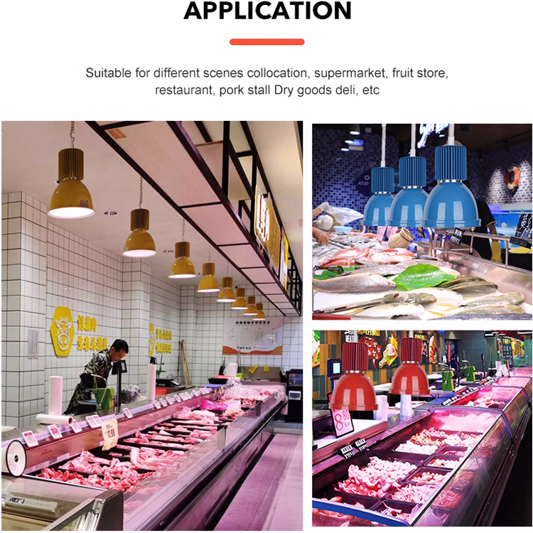 εφαρμογή φωτισμού φρέσκου κρέατος