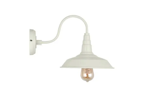 gooseneck barn light white